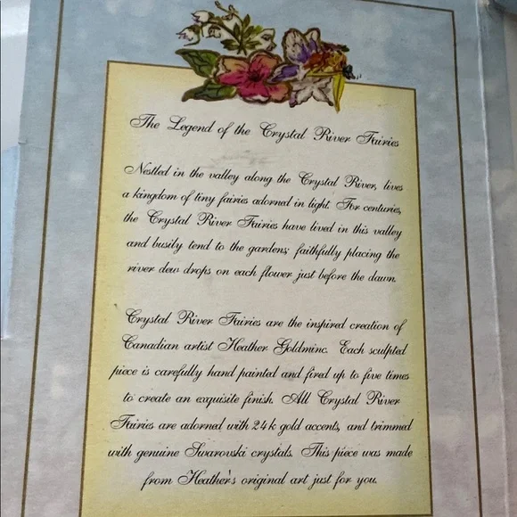 Clayworks 2003 Fairy Tales by Heather Goldminc Periwinkle Fairy trinket box Y2K - Picture 12 of 16